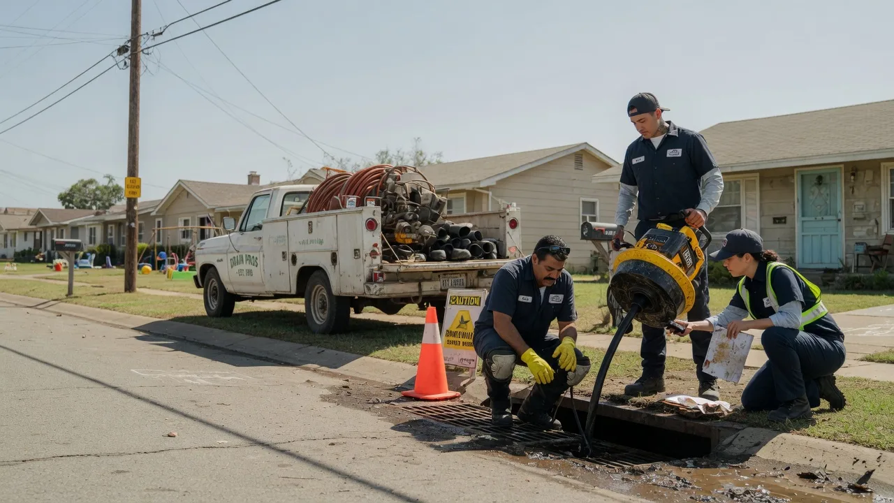 Drain Cleaning in Bellville, TX near me